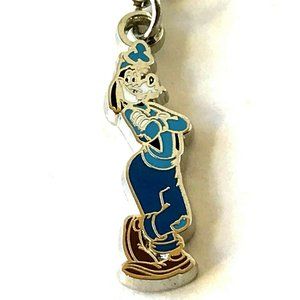 Vintage Disney Goofy Charm Clip Zipper Pull Disneyana Dog